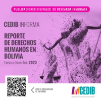 Cedib Informa. Reporte de DDHH en Bolivia año 2023