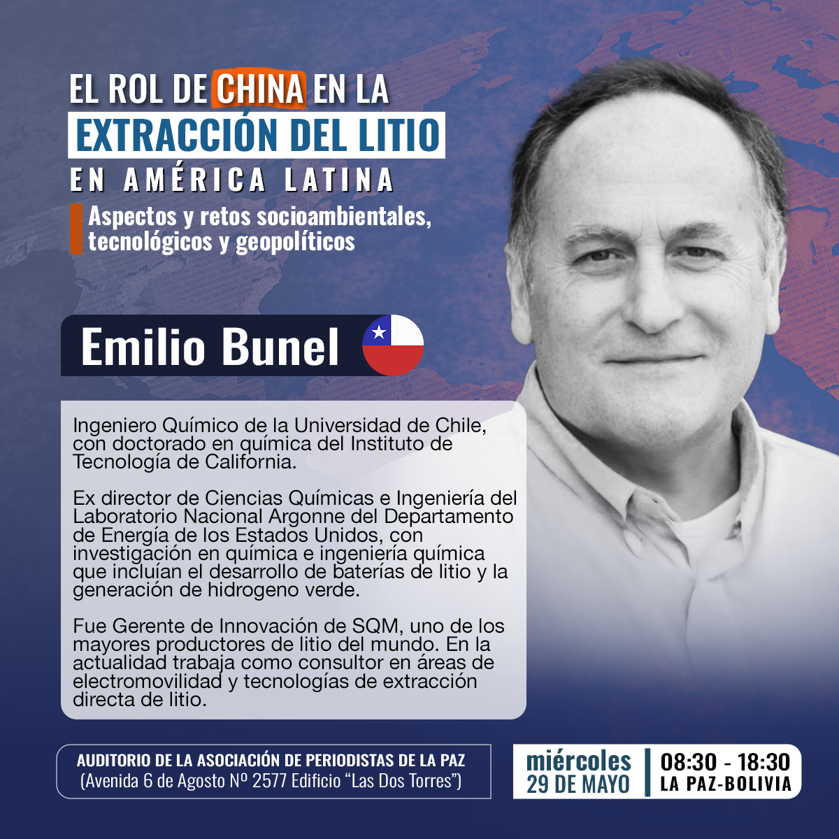 Tema: Los avances y desafíos de la Extracción Directa de Litio (EDL), el rol de China