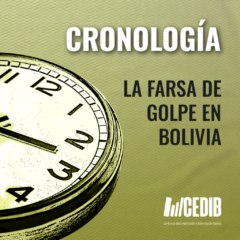 Análisis CEDIB. Dossier La farsa de golpe en Bolivia. Hechos y seguimiento hemerográfico