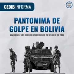 Pantomima de golpe en Bolivia | Cedib Informa