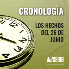 Cronología de los hechos del 26 de junio