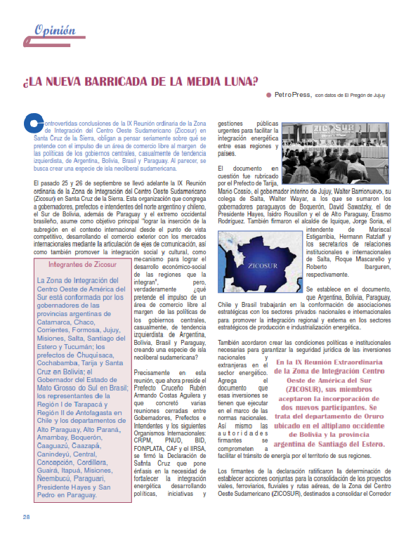 Petropress 3 | ¿La nueva barricada de la media luna?