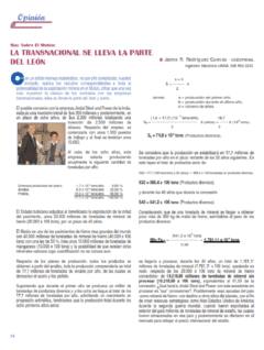 Petropress 3 | La transnacional se lleva la parte del león