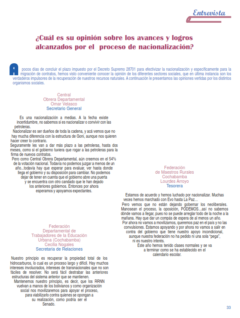 Petropress 3 | ¿Cuál es su opinión sobre los avances y logros alcanzados por el proceso de nacionalización?