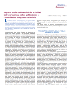 Petropress 3 | Impacto socio ambiental de la actividad hidrocarburífera sobre poblaciones y comunidades indígenas