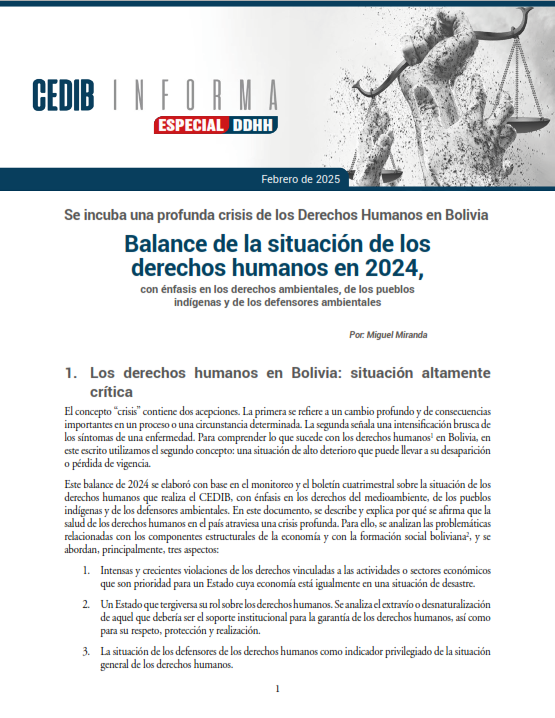 Balance anual de Derechos Humanos año 2024