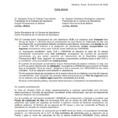 Carta pública del Club de Ginebra | 2025