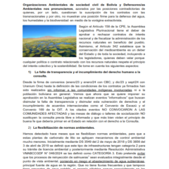 Pronunciamiento Público | Litio o agua y Humedales 2025