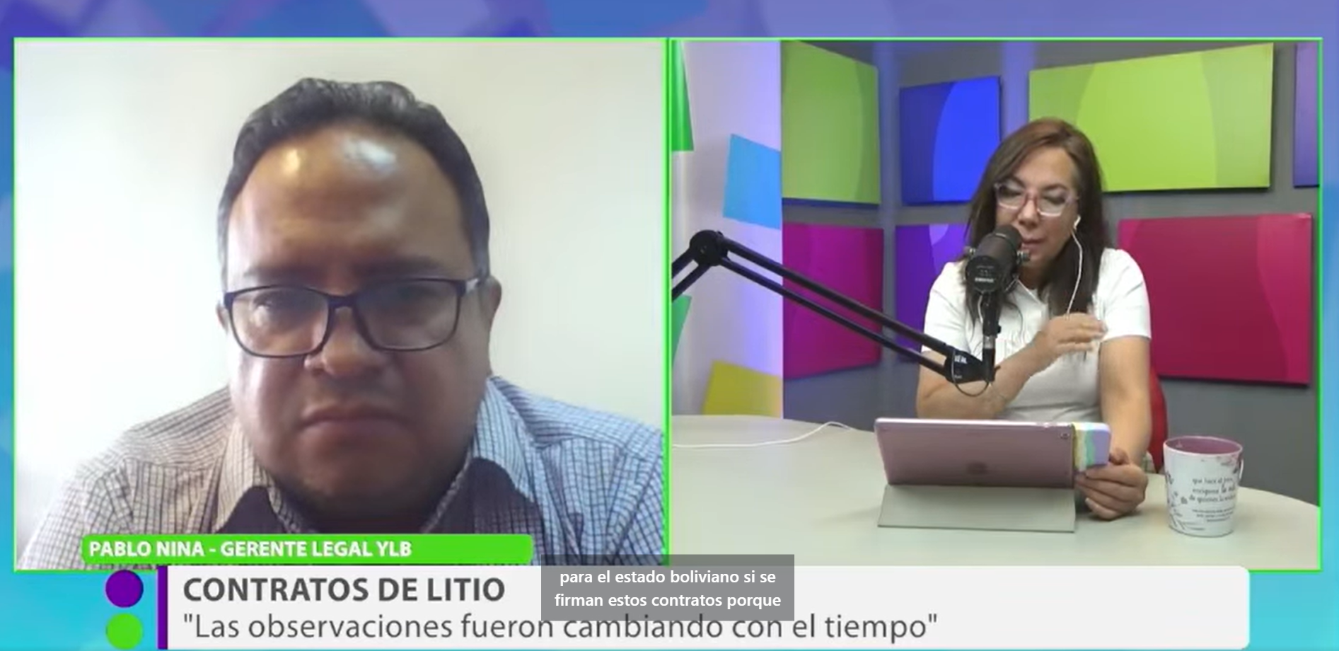 Entrevista Pablo Nina Representante YLB sobre las 13 observaciones de organizaciones civiles a los contratos de litio | Programa Vida (05.02.25)