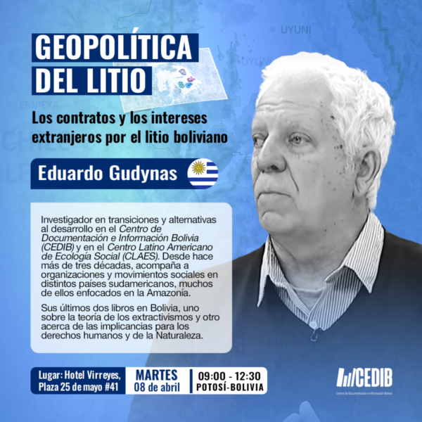 bibliografias geopolitica del litio- Gudynas