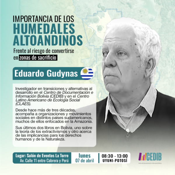 bibliografias humedales litio - Gudynas