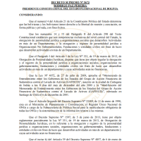 El nuevo registro de ONG de Bolivia pone en riesgo el trabajo de defensores de derechos humanos | Human Right Watch